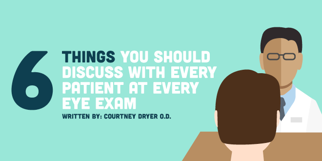 6 Things You Should Discuss with Every Patient at Every Eye Exam